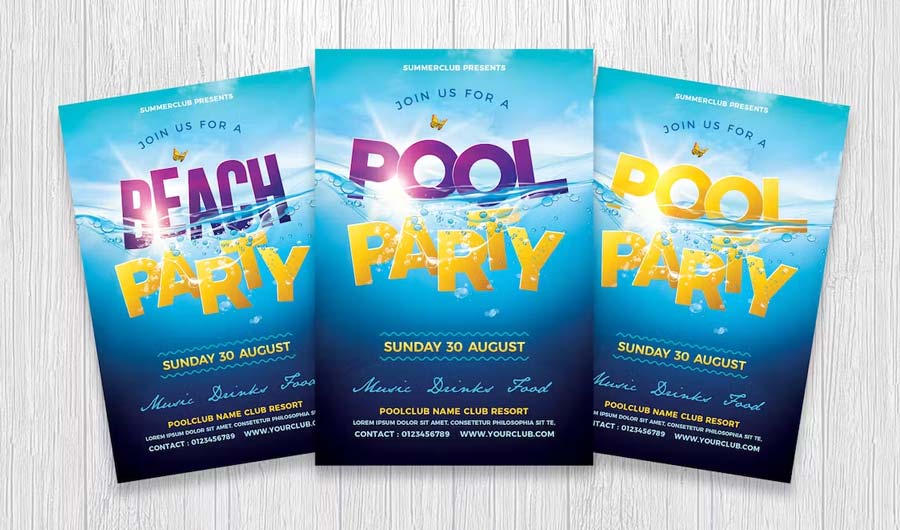 Pool-Party-Flyer-Templates