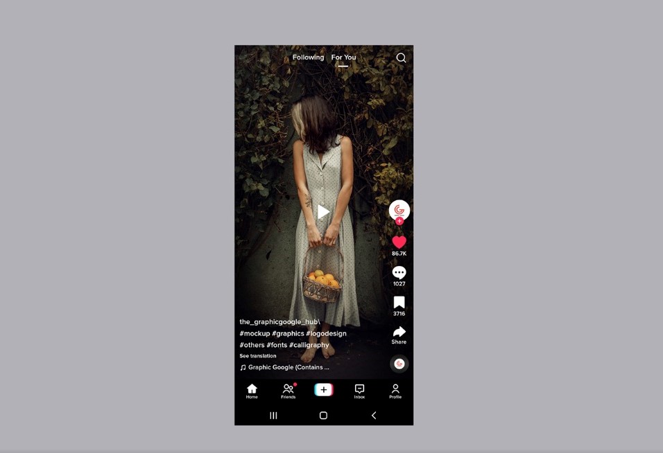 Free Tiktok Mockup
