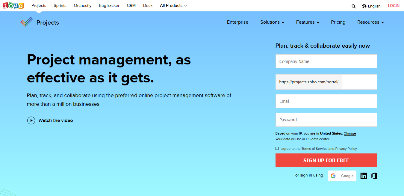Zoho Project Management Tools