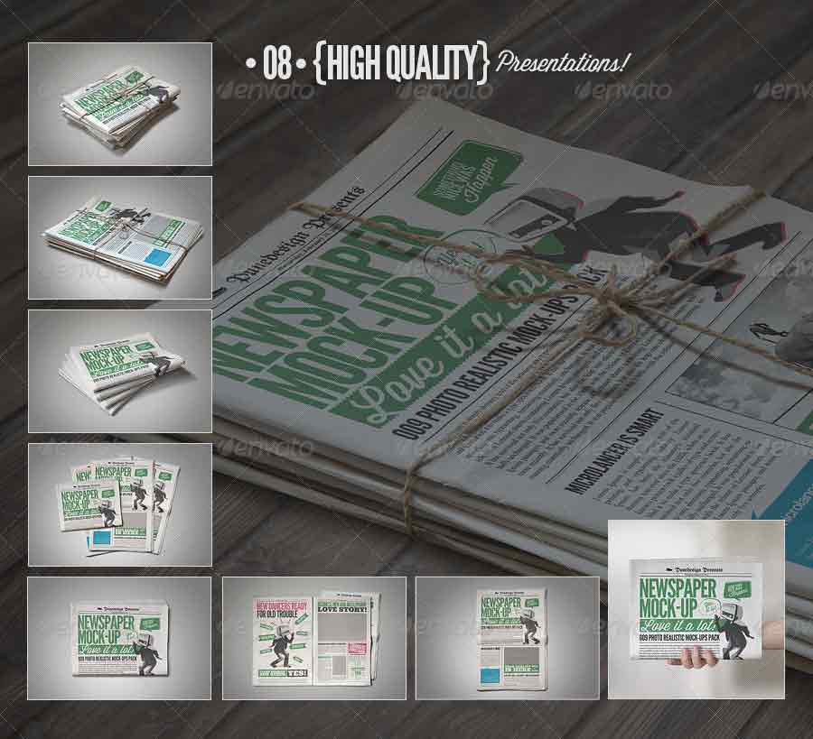 High Quality Newspaper Mockups Free To Download