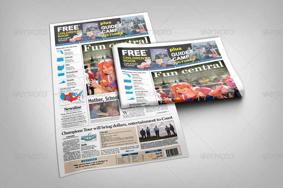Mockup Presentation on News Paper
