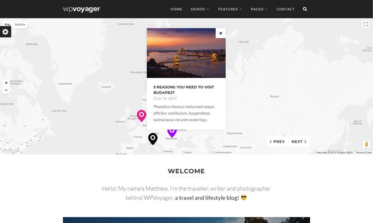 WPVoyager - Travel Blog WordPress Theme 