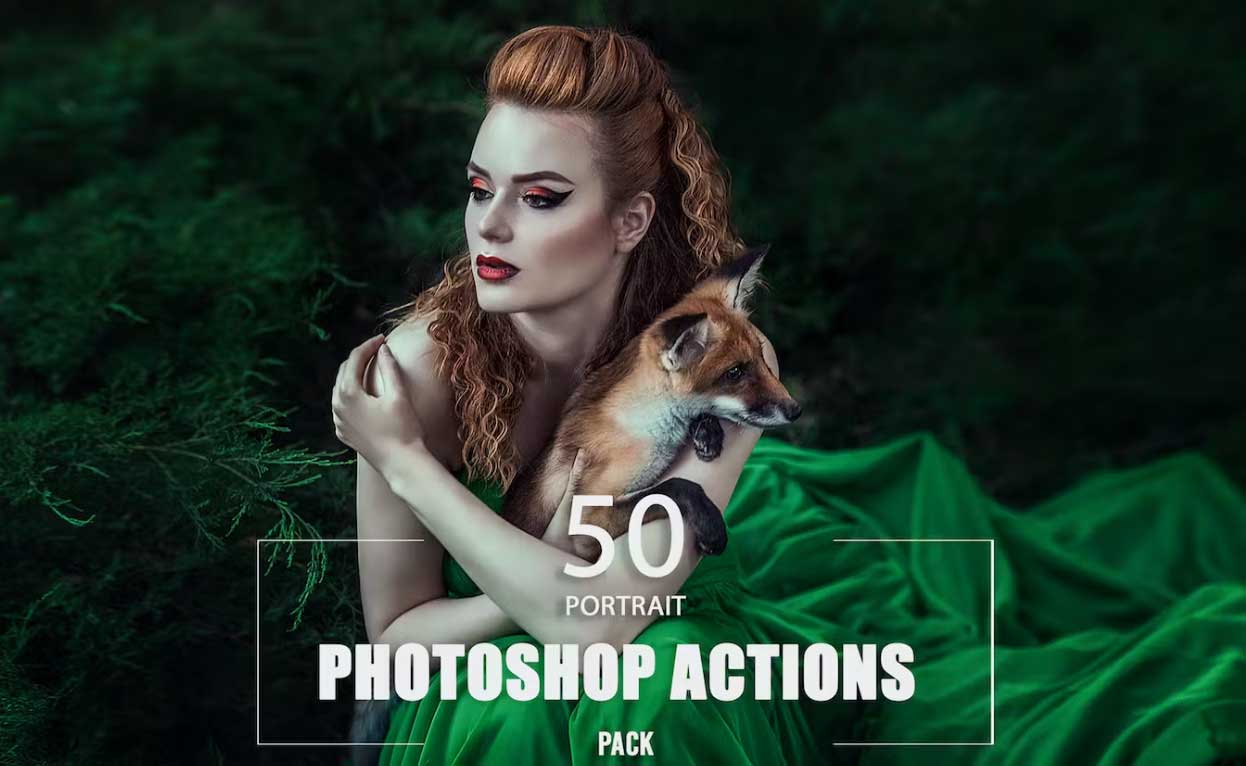 50 Portrait Photoshop Actions 