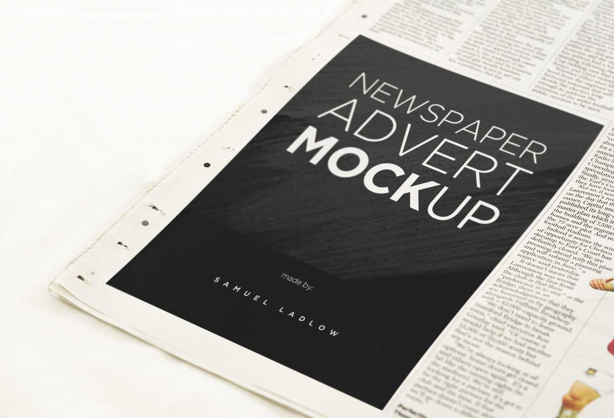 Newspaper Advert Mockups