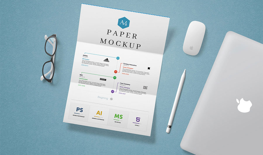 Free Paper Mockups PSD