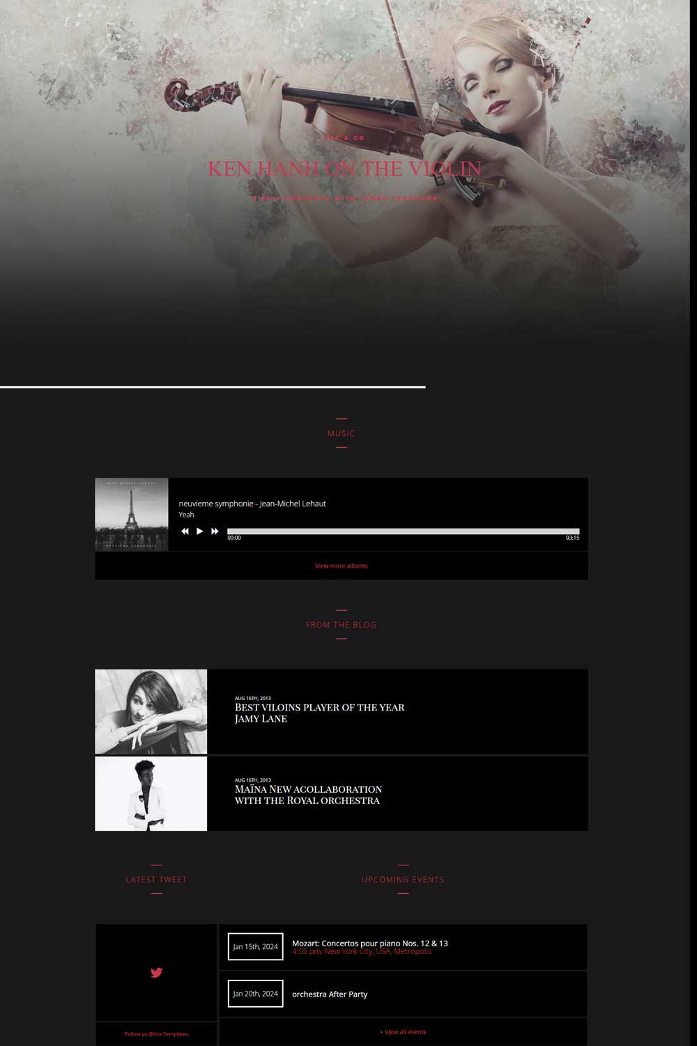 Lush - Music Band & Musician WordPress Theme