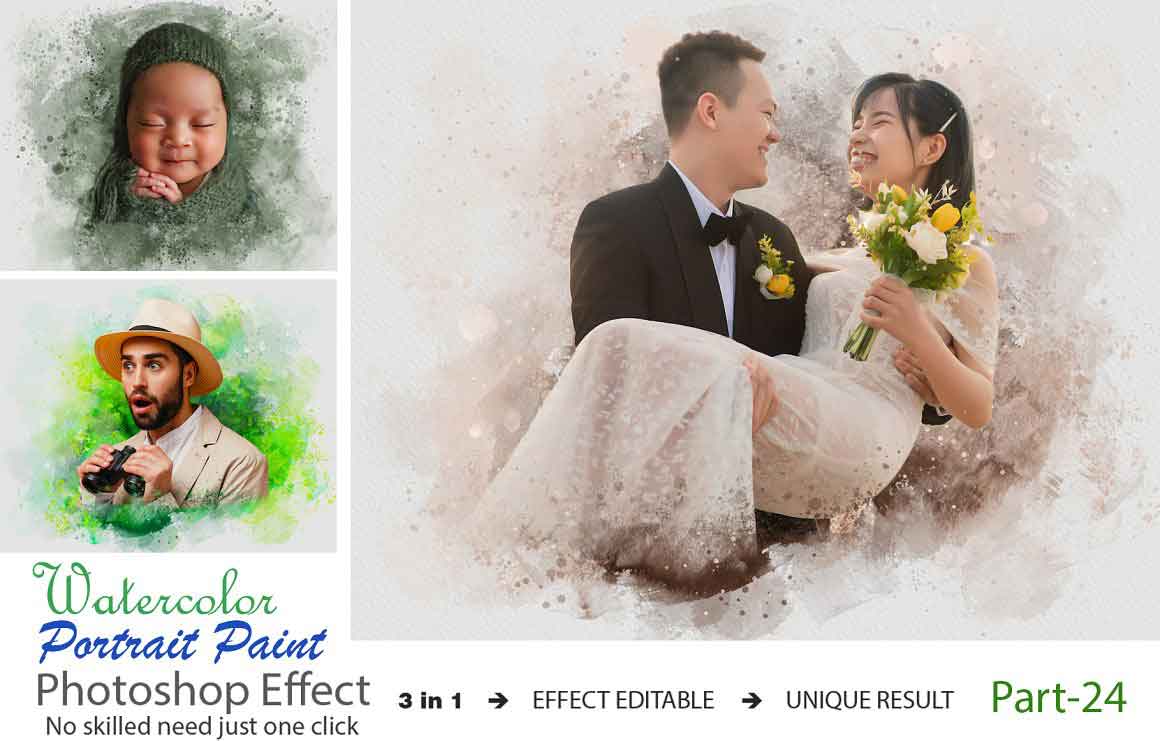 Modern photo effect for photoshop 