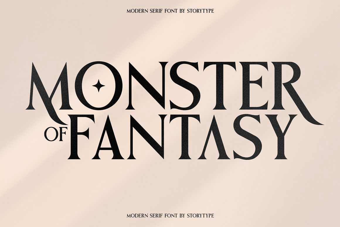 Monster Of Fantasy Modern Serif Font 