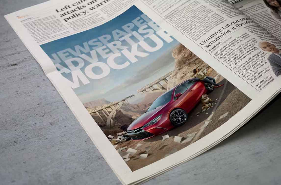 Newspaper Advertise Mockup