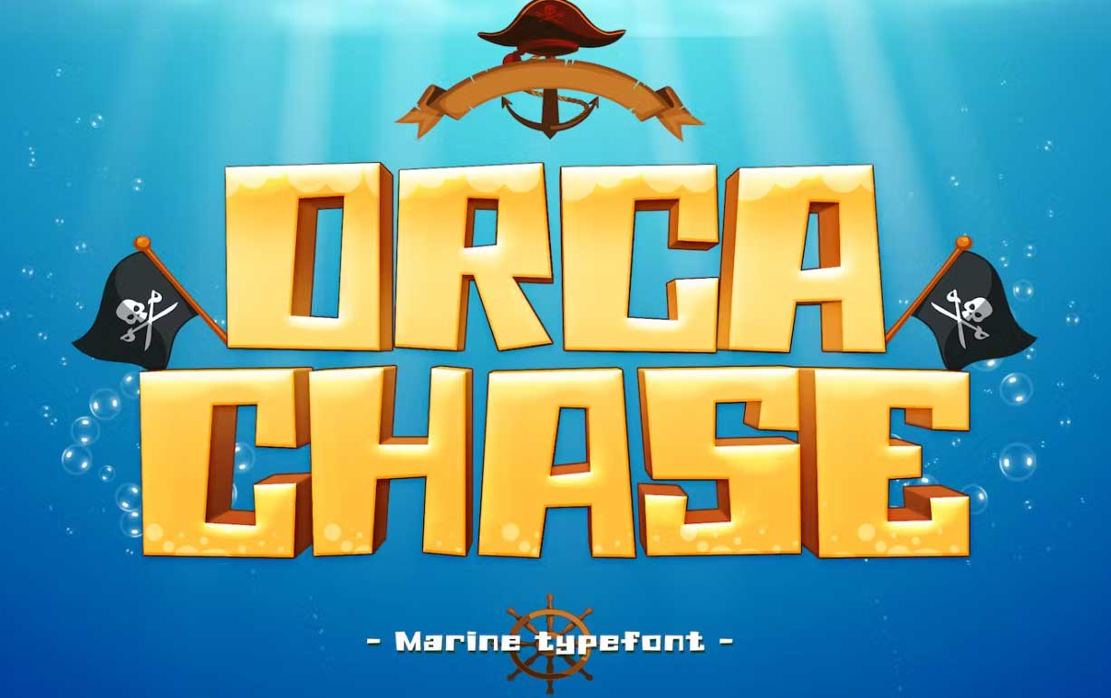 Orca Chase Gaming Fonts