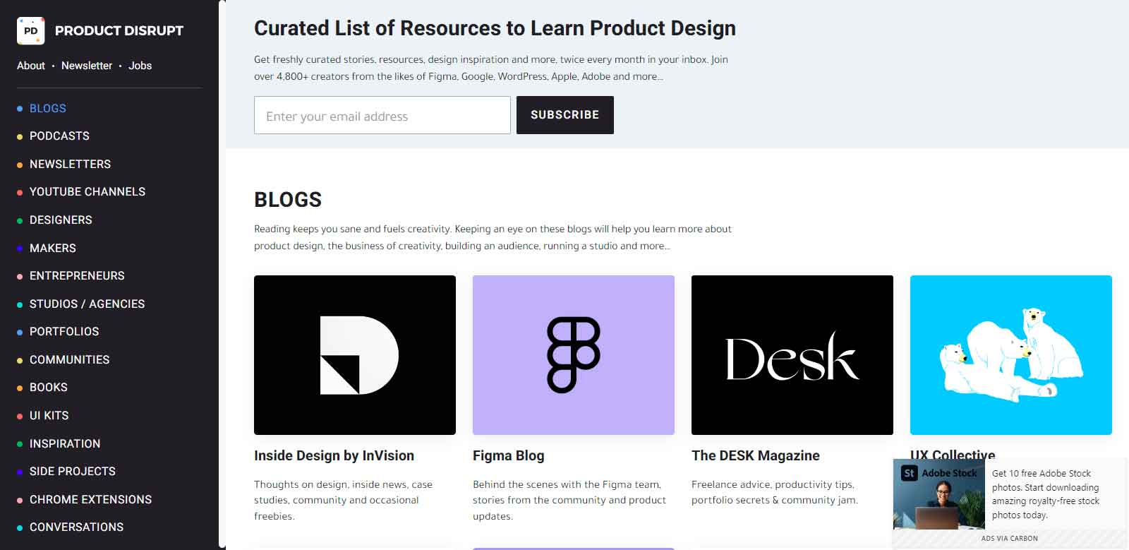 Product-Disrupt Web Designer Tools 