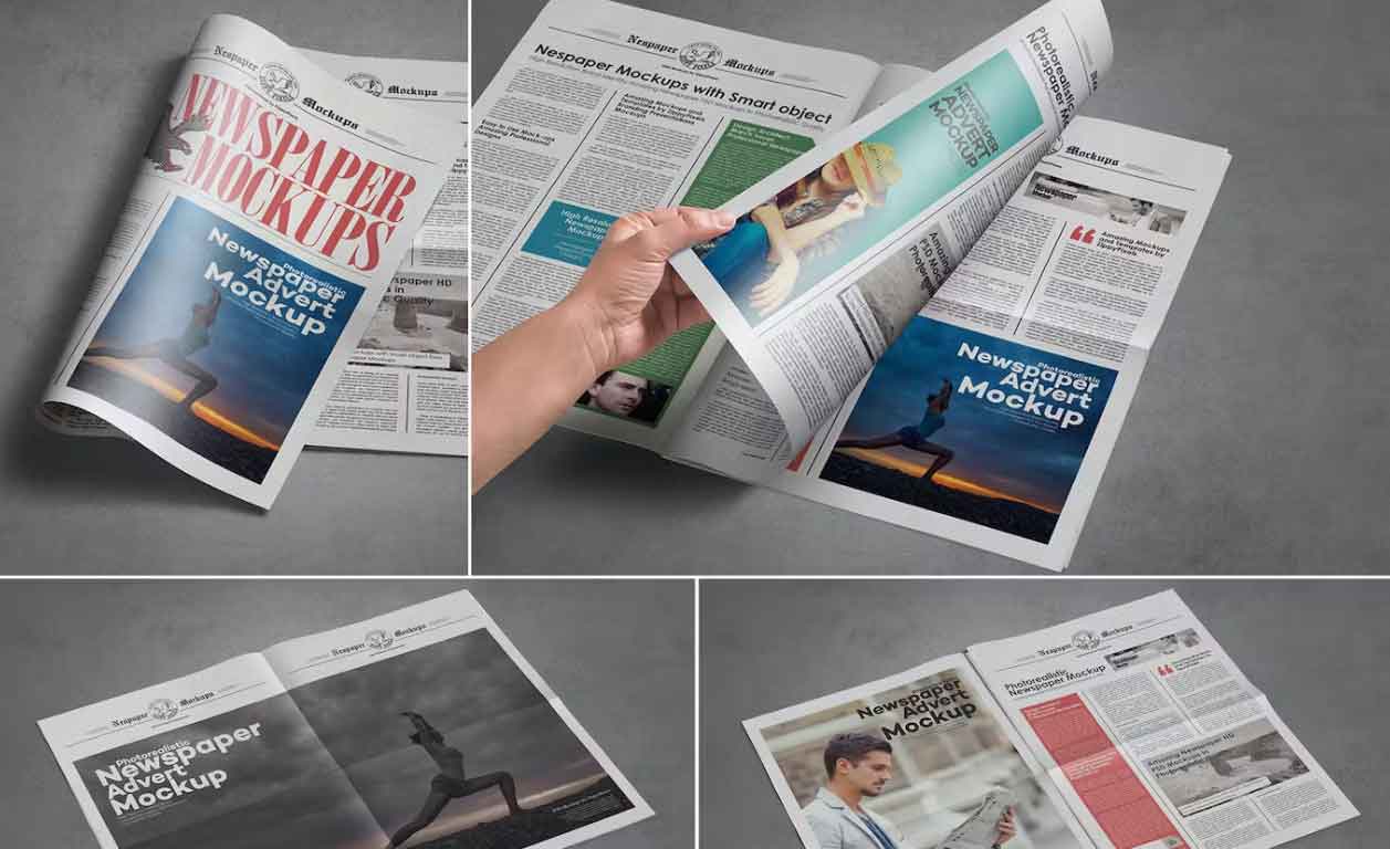 Tabloid Size Newspaper Graphic Templates