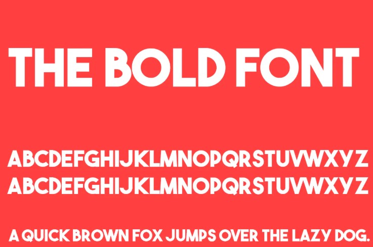 The Bold Font 
