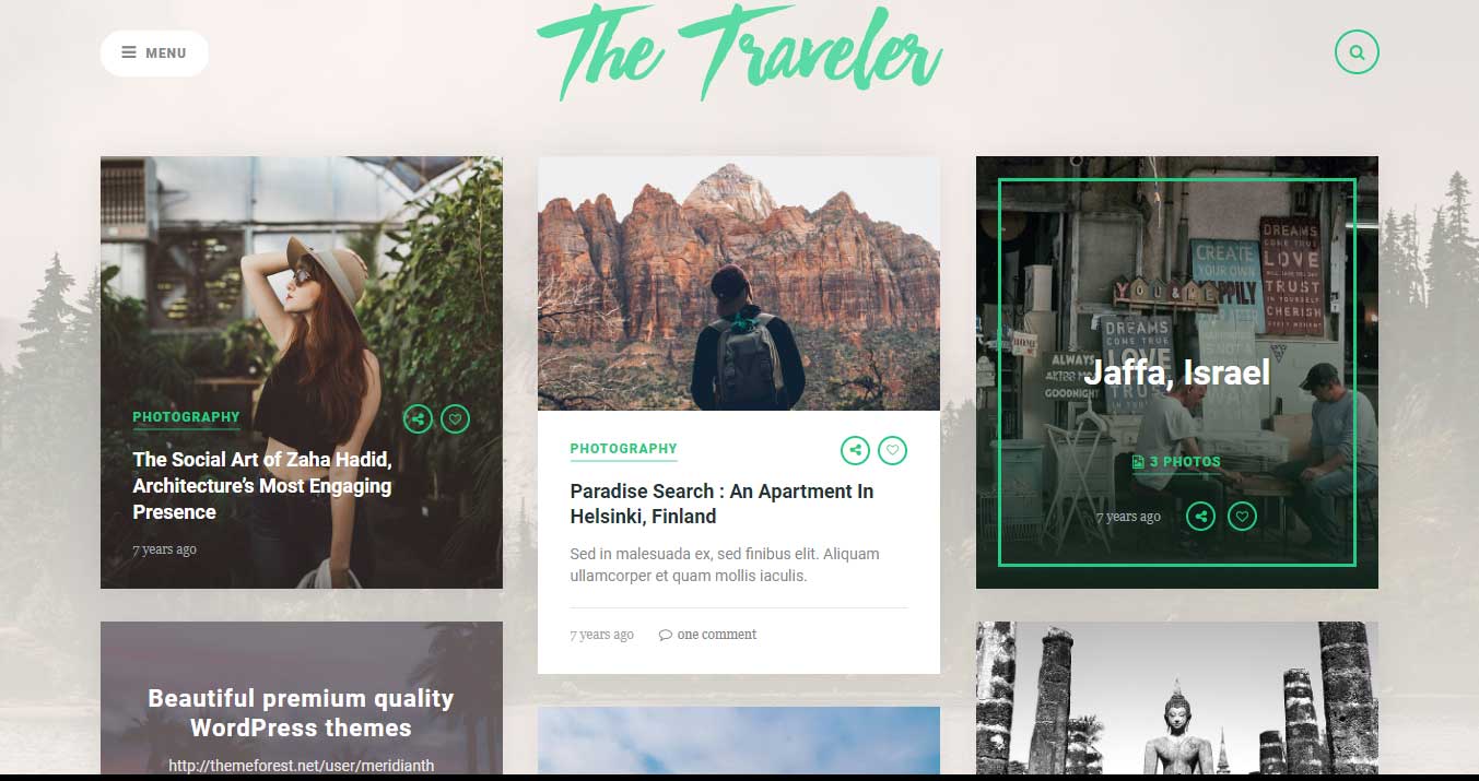 The Traveler - Responsive WordPress Blog Theme 