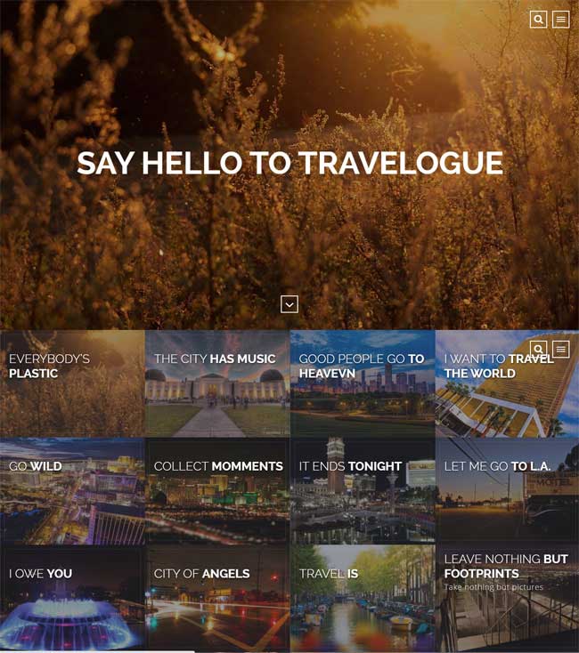 Travelogue - Travel Blog WordPress Theme 