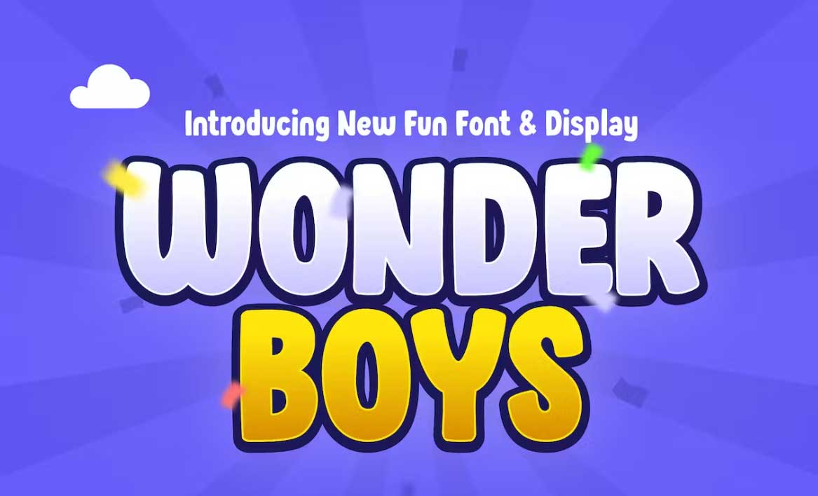 Wonder Boy Gaming Fonts