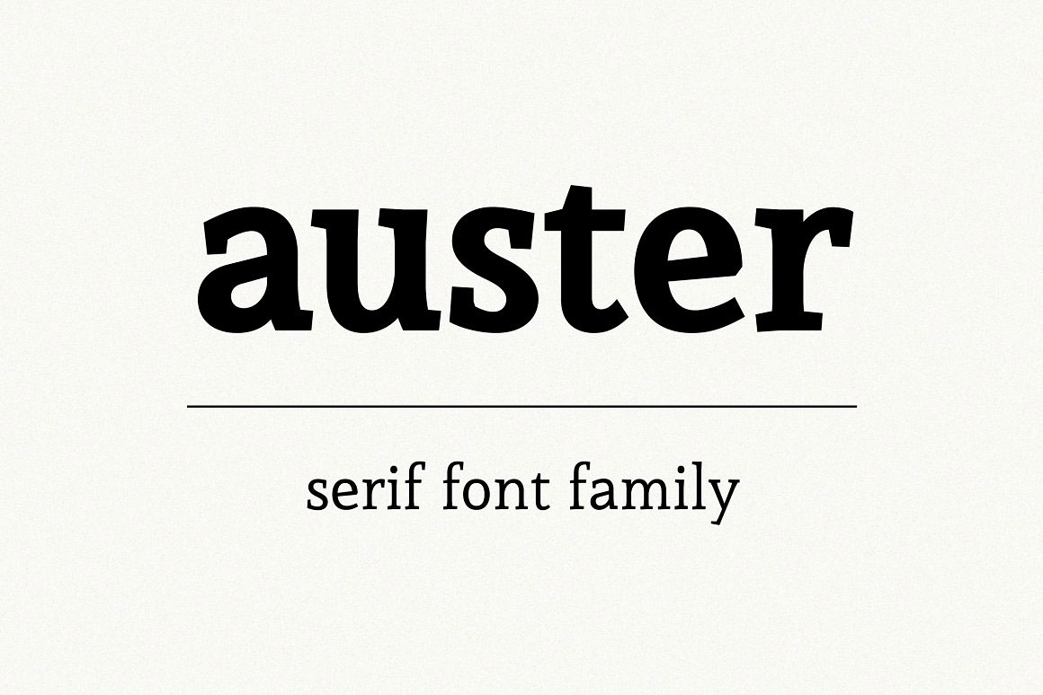 Auster - Font Family 