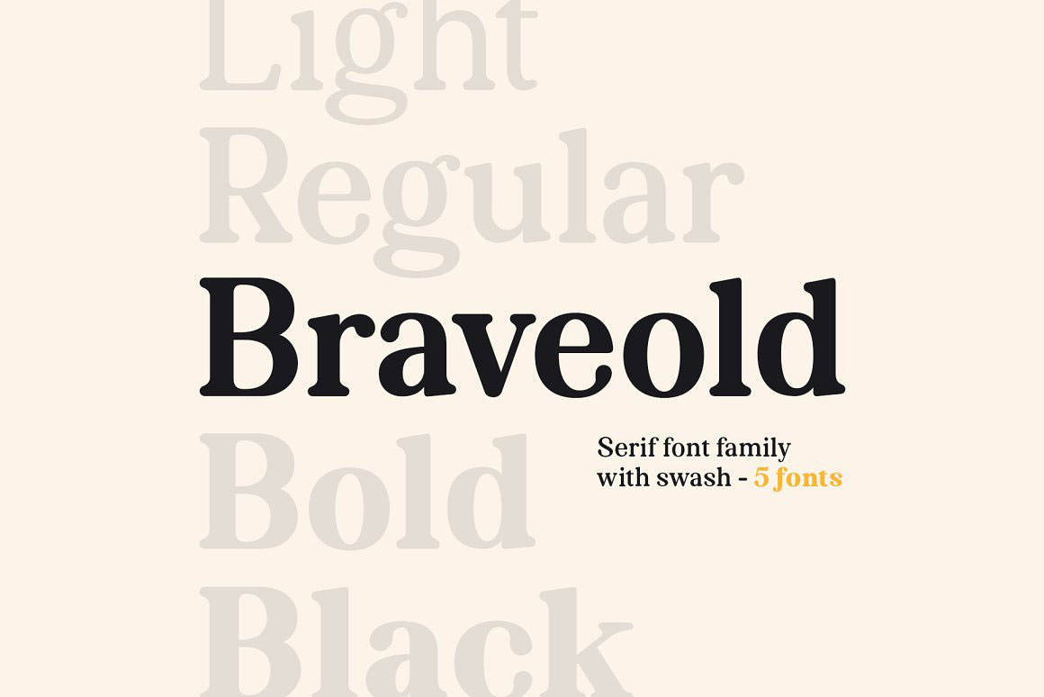 Braveold Font Family 