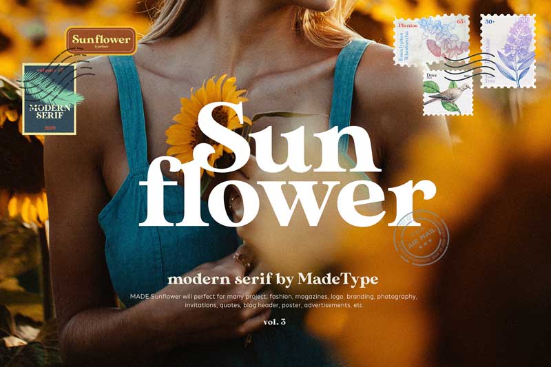 made sunflower Book Cover Fonts