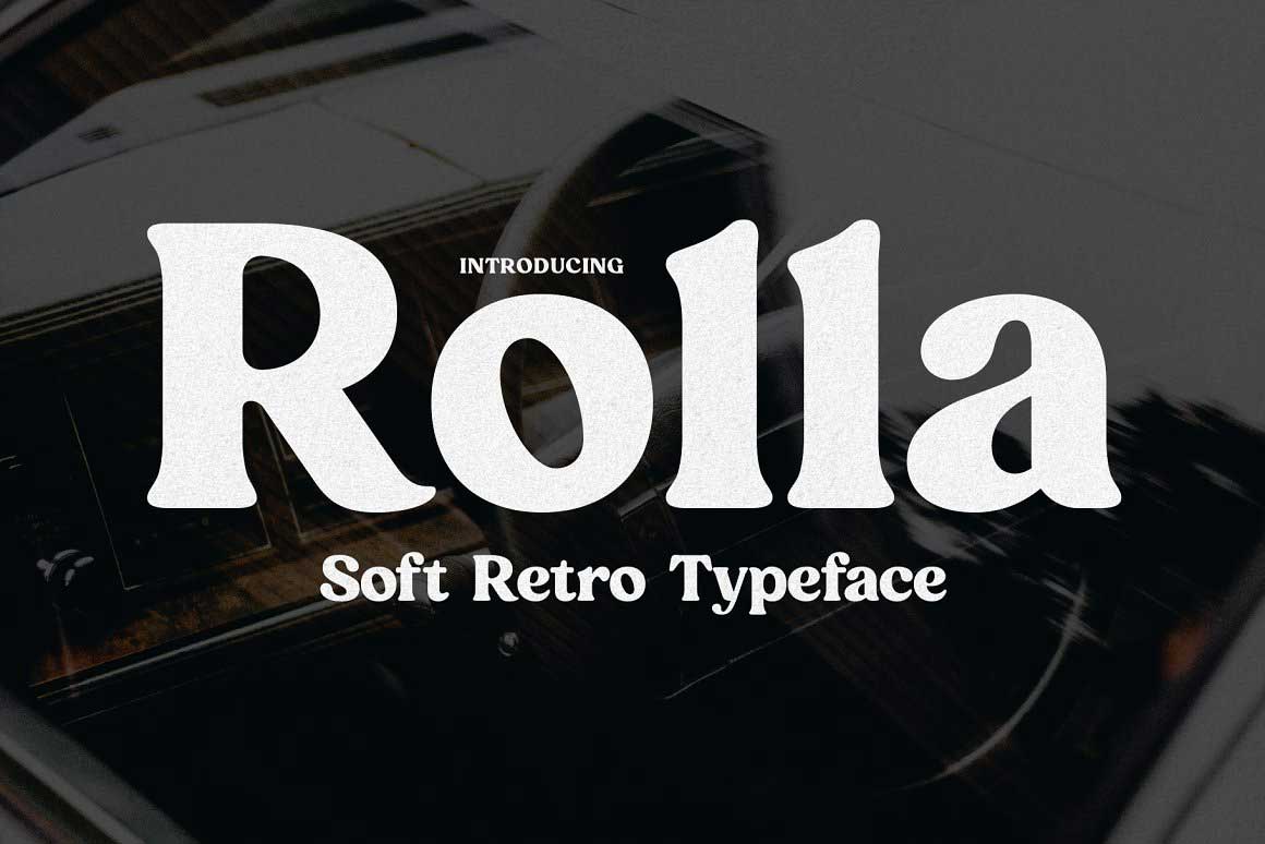 Rolla - Soft Vintage Typeface Book Cover Fonts