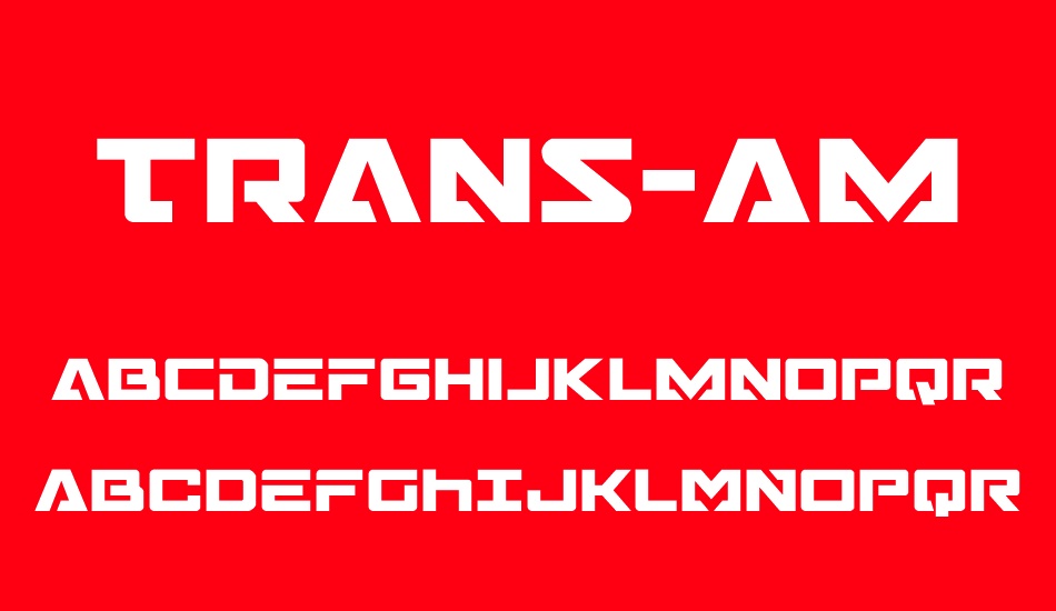 trans america font