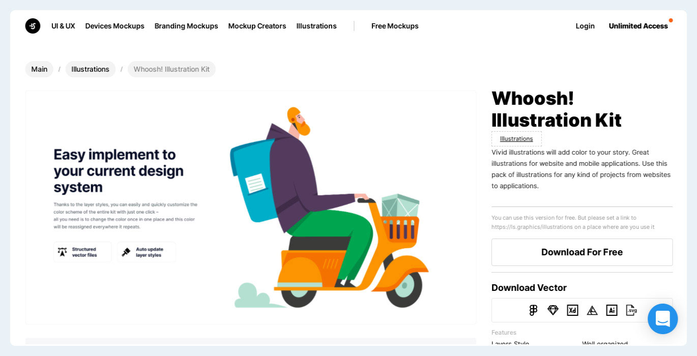 whoosh-illustration-kit