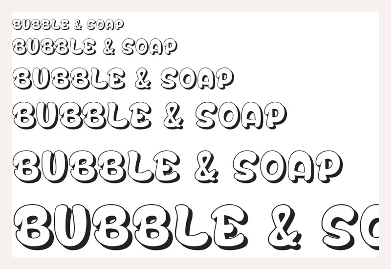 Bubble & Soap font by dcoxy - Greg Medina 
