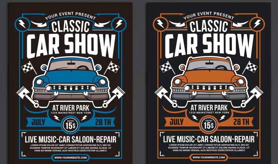 Car Show Flyer Templates