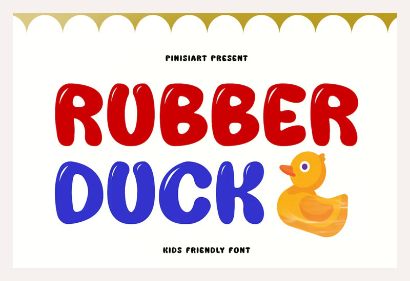 Rubber Duck – Kids Friendly Font 