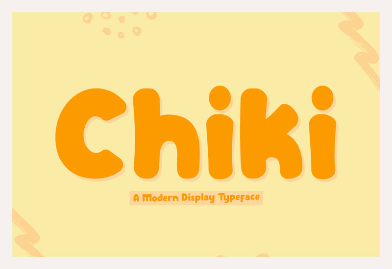 Chiki Bubbles Font by Fontkong