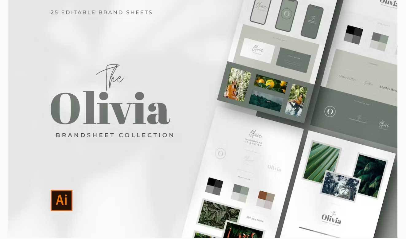 Brand Style Boards For Illustrator