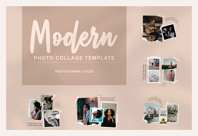 Modern Photo Collage Template