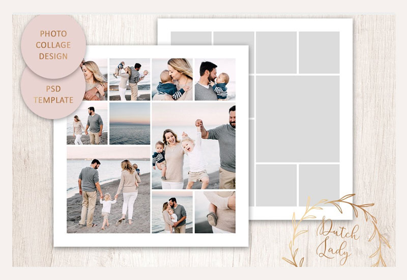 PSD Photo Collage Template