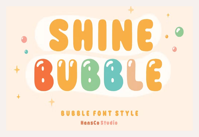 bubble letter font photoshop download