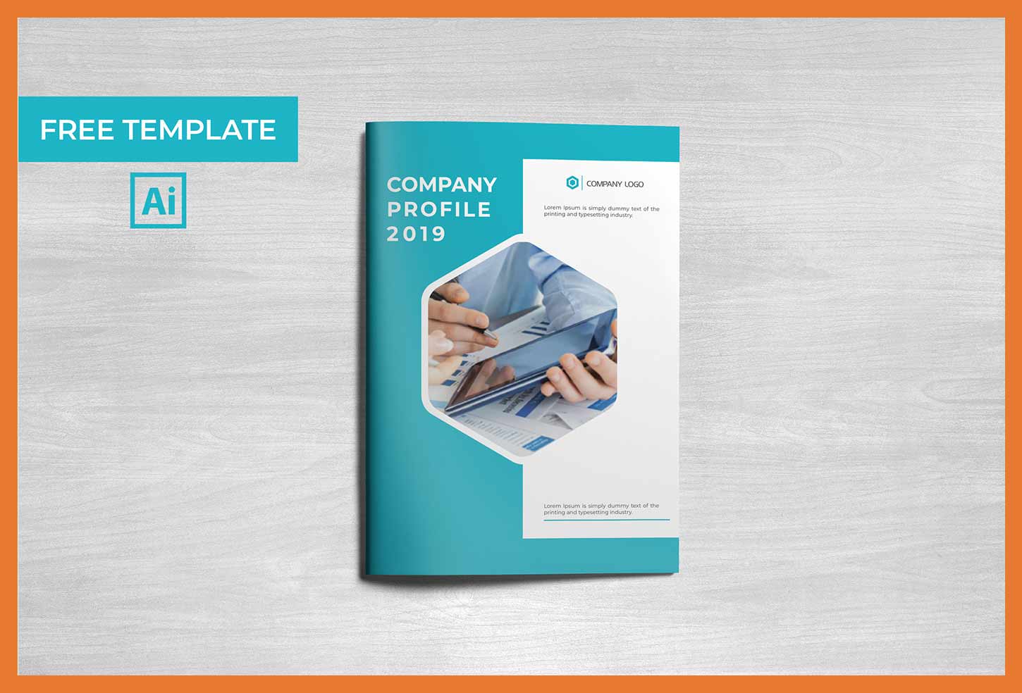 Creative Company Profile Free Template AI Format