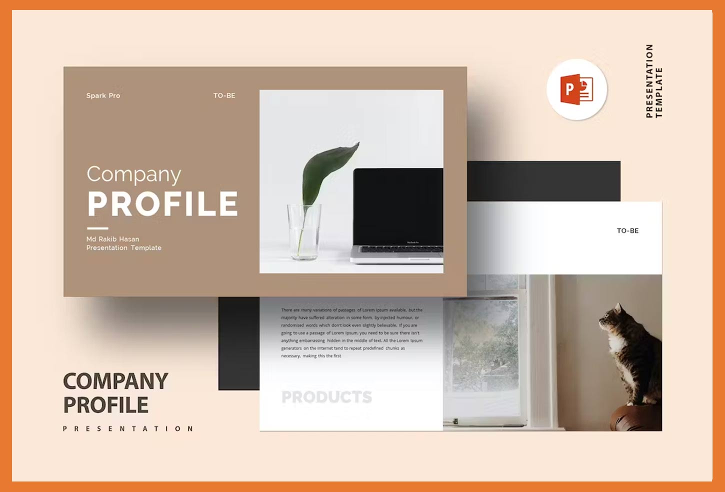 Minimal Design Company Profile Presentation Template
