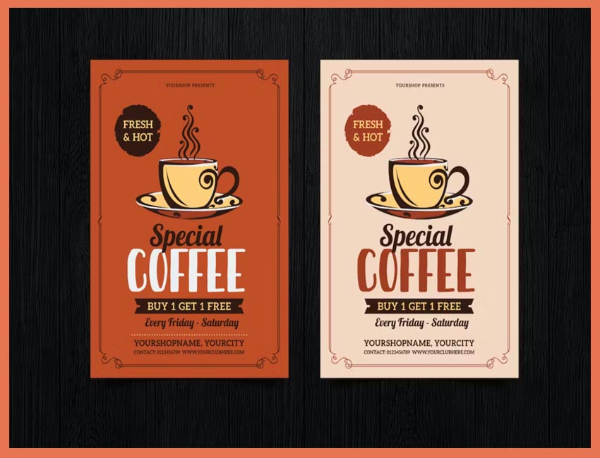 Special Coffee Shop Flyer by Envato Elements