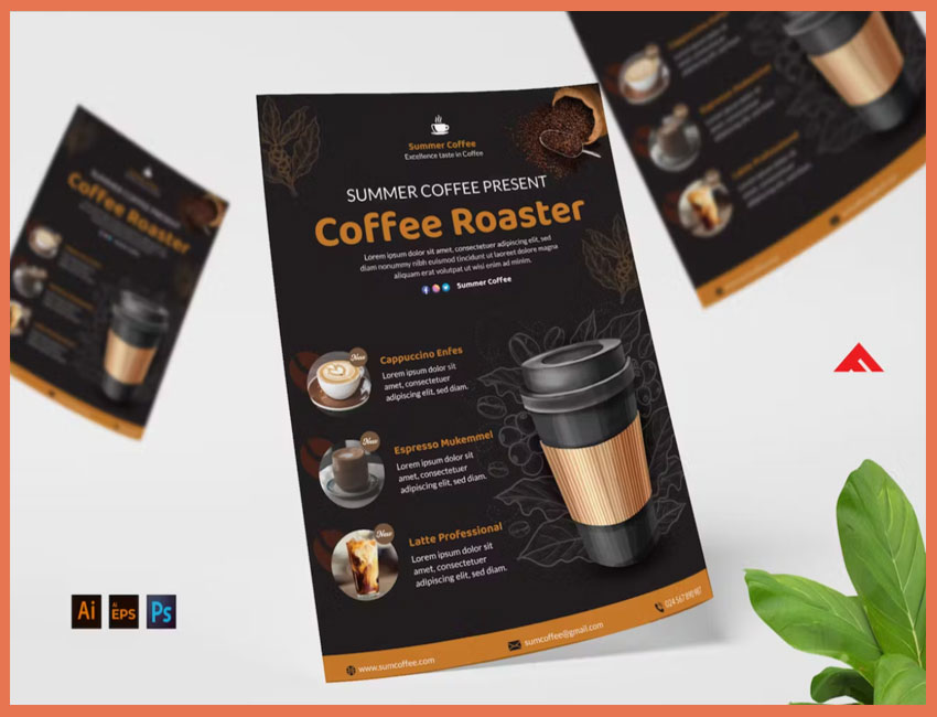 Coffee Roaster Flyer by Envato Elements