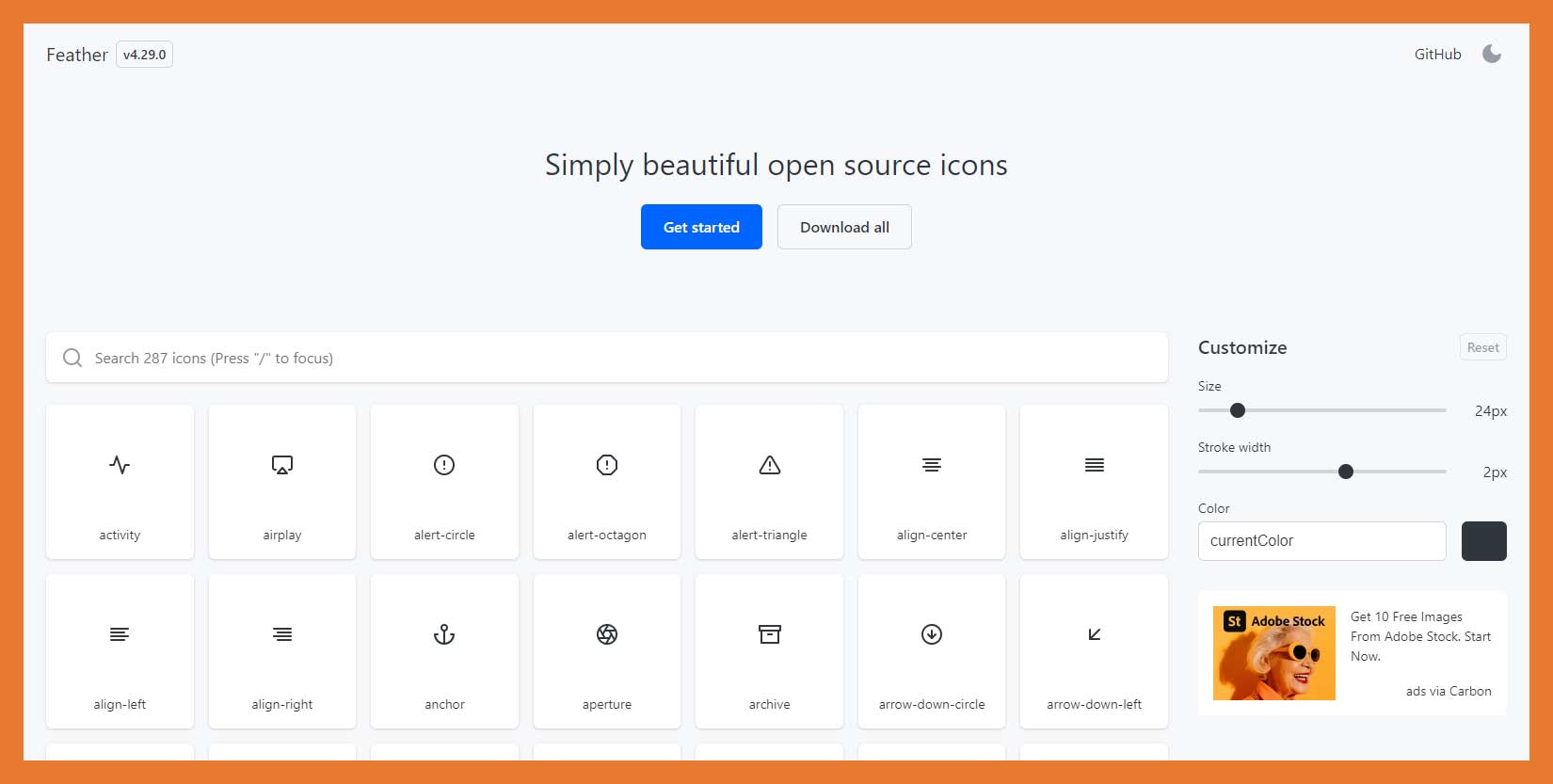 Feather Simple Open Source Icons