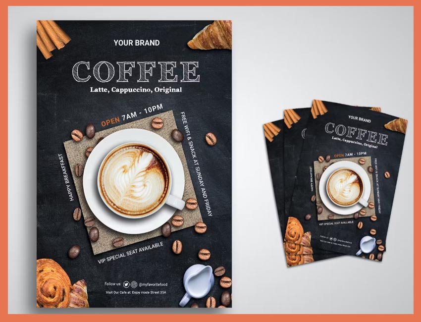Coffee Shop Flyer Template by Envato Elements