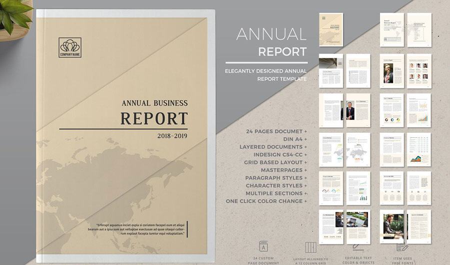annual report templates