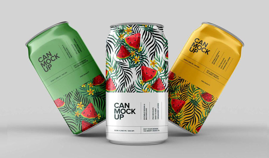 Soda Can Mockups