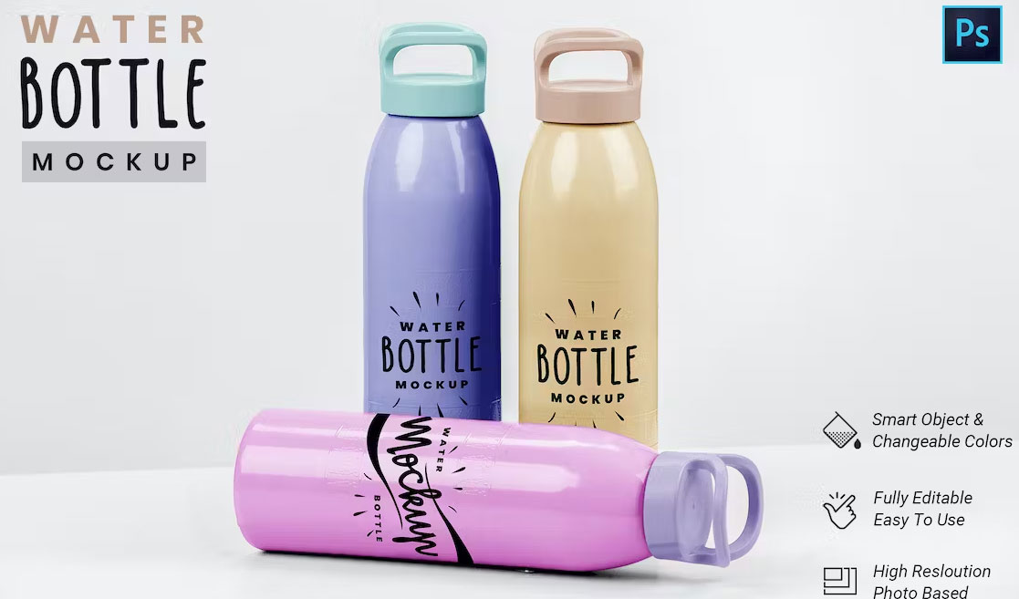 Water Bottle Mockups