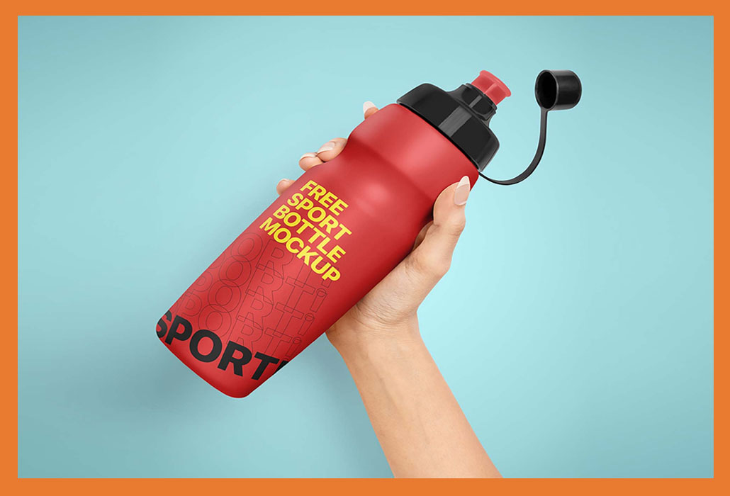 Free Sport Bottle Mockup (PSD)