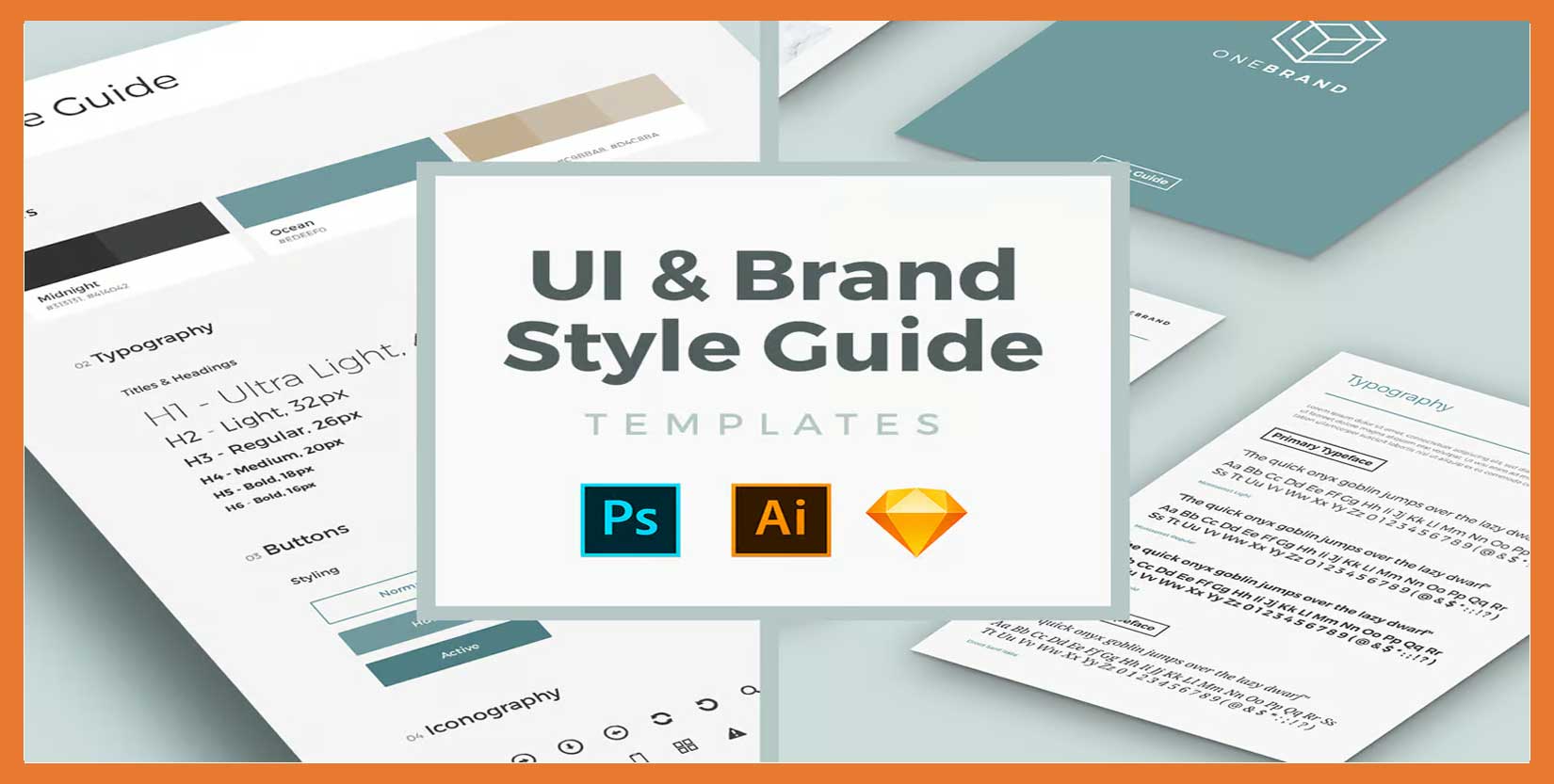 Free UI & Brand Style Guide Templates 