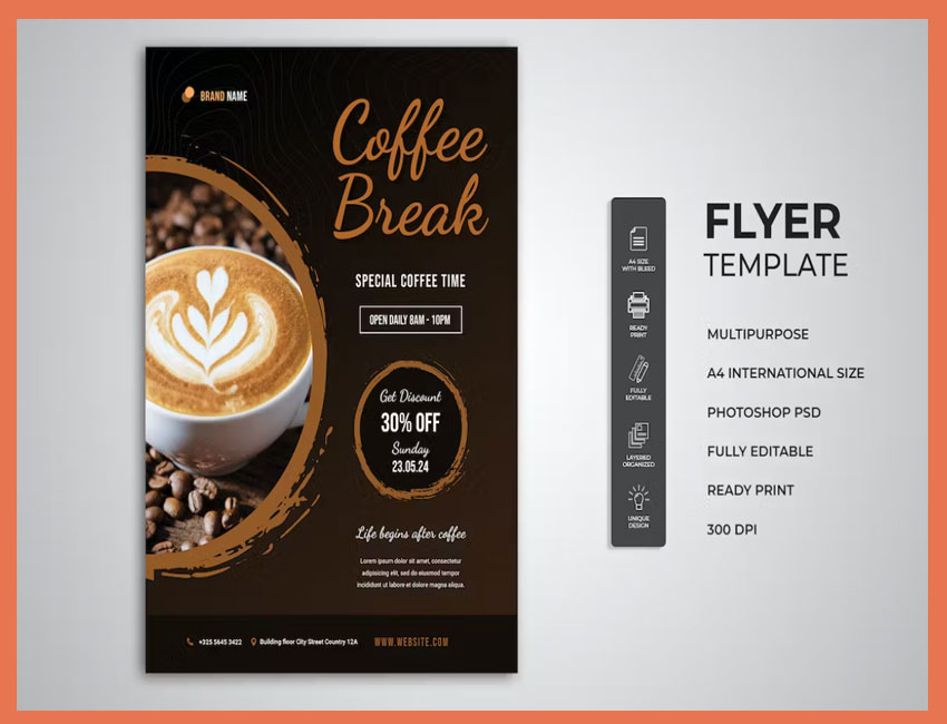 Special Coffee Flyer Template by Envato Elements