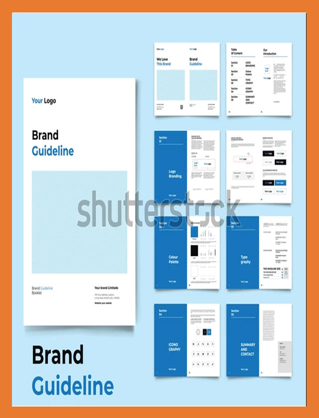 Brand Guideline Template & Style Guide Book