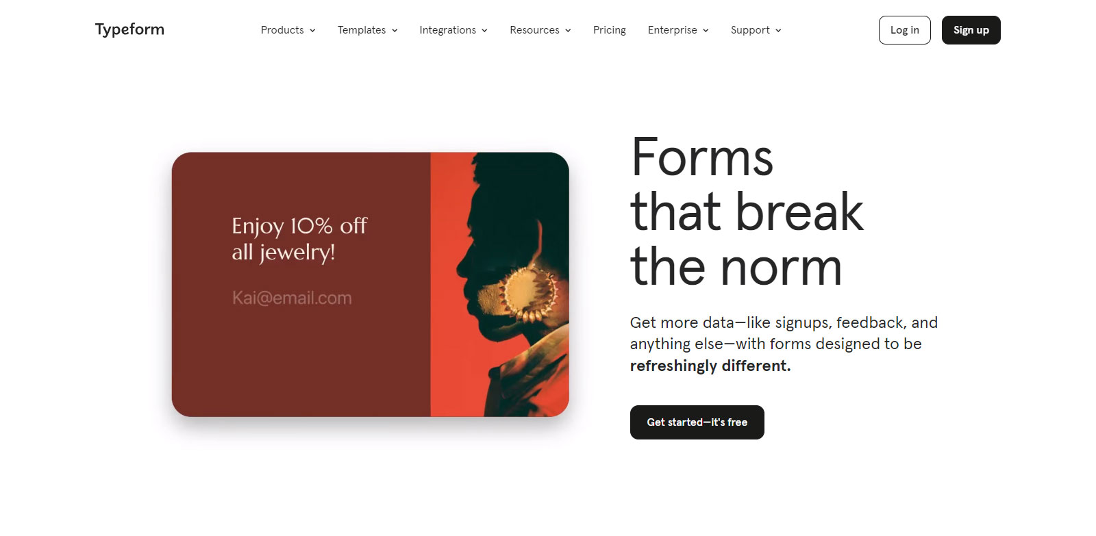 Typeform is best tool for design base researches 