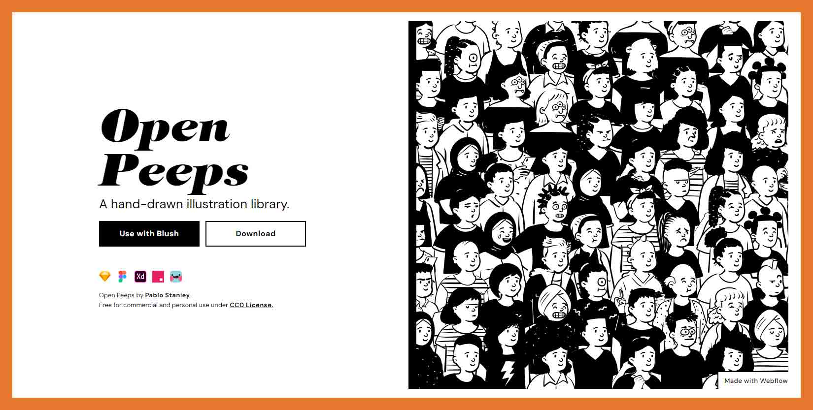 Open Peeps a Hand drawn Illustration Library