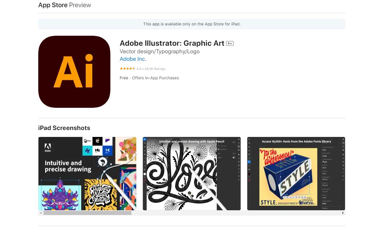 Adobe Illustrator iPad App